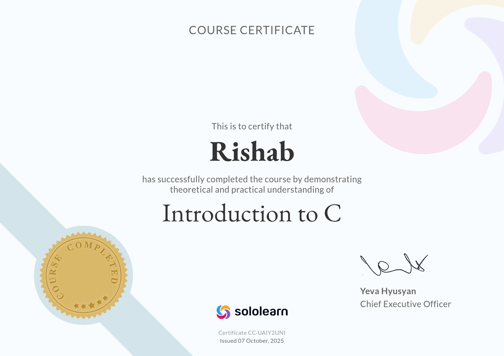 Introduction to C